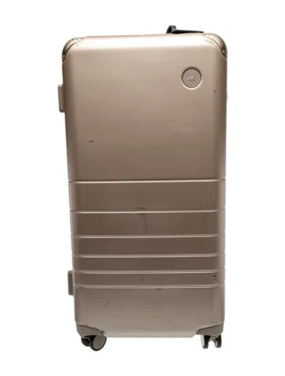 Pre-owned Monos Suitcase In Gold