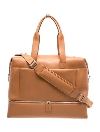 Pre-owned Monos Vegan Leather Crossbody Bag In Brown