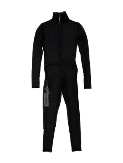 Pre-owned Monosuit Crew Neck Jumpsuit In Blue