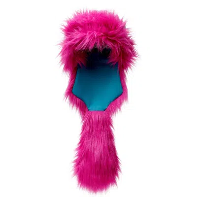 Monosuit Fuchsia Faux Fur Hat Wig Wag Alaska In Pink