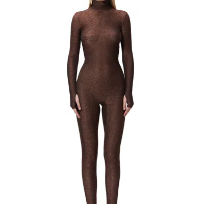 Monosuit Monoskin Total Bodysuit In Brown