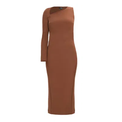Monosuit Women's Dress Asymmetric - Brown