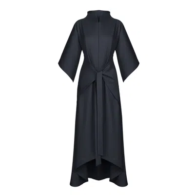 Monosuit Women's Dress Lea Viscose Midi Maxi Long- Grey In Gray