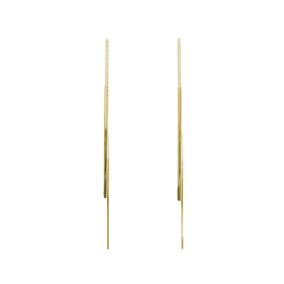Monosuit Women's Earrings Long- Color Gold
