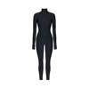 Monosuit Women's Jumpsuit Open Back- Cosmic Chic Black In Black