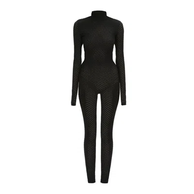 Monosuit Women's Jumpsuit With Pants Total 3d- Black