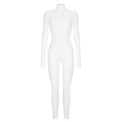 Monosuit Women's Monoskin Jumpsuit Mesh - White