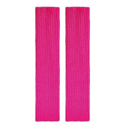 Monosuit Women's Pink / Purple Fuchsia Knitted Leg Warmers In Pink/purple