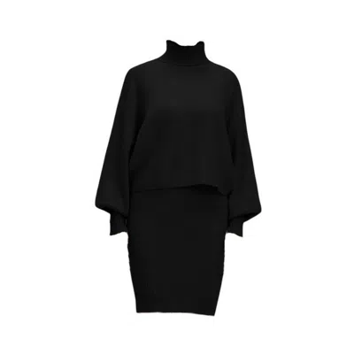 Monosuit Women's Set Sweater & Dress Stellar Harmony Black