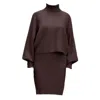 Monosuit Women's Set Sweater & Dress Stellar Harmony Brown In Brown