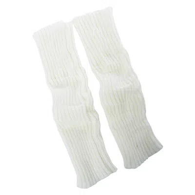 Monosuit Women's White Knitted Leg Warmers