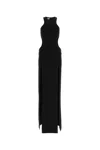 Monot Halter Neck Dress With Back Cutouts Black In Black