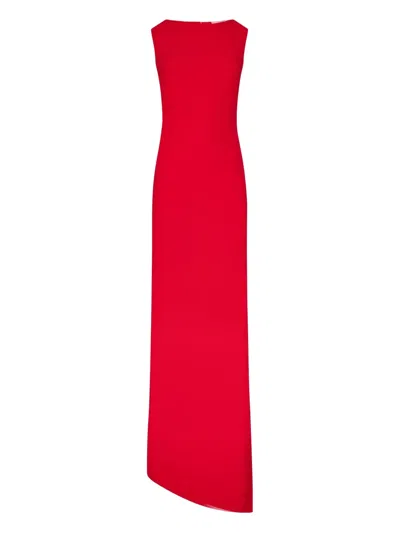 Monot Asymmetric Hem Maxi Dress