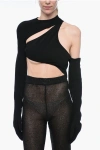 Monot Asymmetric Top With Gloved Sleeves