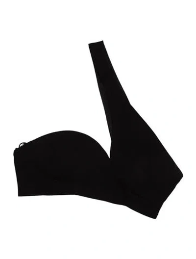 Pre-owned Monot Asymmetrical Sleeveless Top In Black