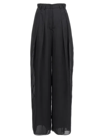 MONOT BLACK GEORGETTE PANTS