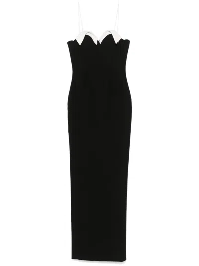 Monot Colourblock Gown In Black