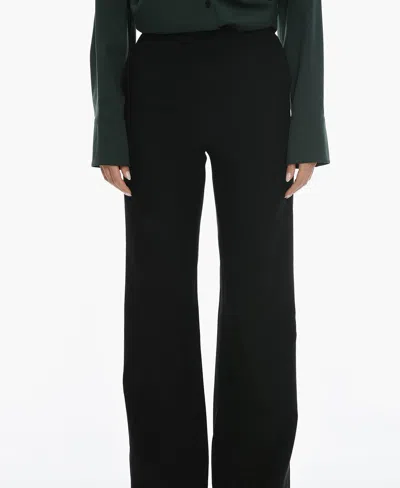 Monot Concealed-fastening Pocket Trousers In Black