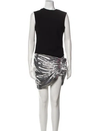 Pre-owned Monot Crew Neck Mini Dress W/ Tags In Black