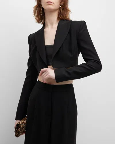 Monot Crop Jacket In Black