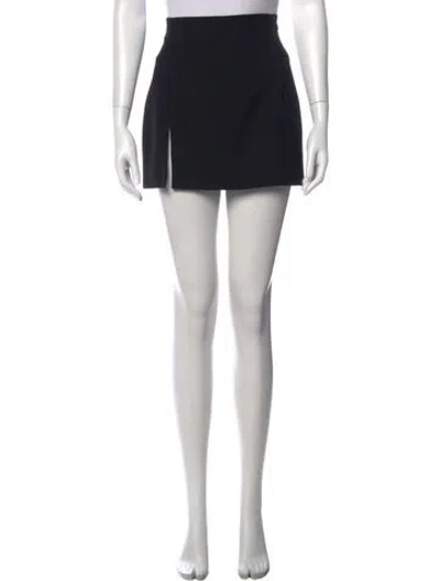Pre-owned Monot Cutout Accent Mini Skirt In Black