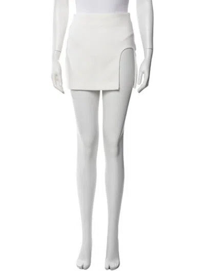 Pre-owned Monot Cutout Accent Mini Skirt In Neutrals