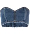 DENIM BANDEAU TOP