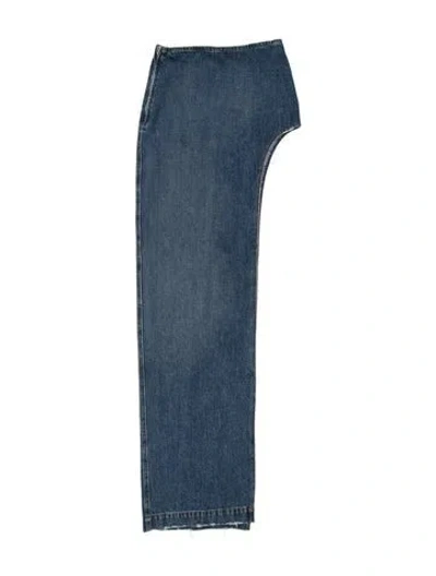 Pre-owned Monot Distressed Accents Mini Skirt In Blue