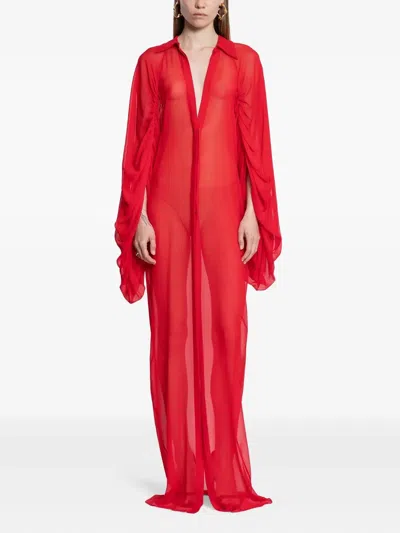 MONOT DRAPED SHIRT DRESS