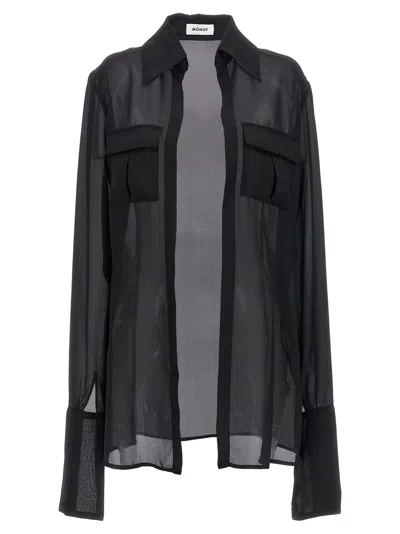 Monot Georgette Shirt In Black