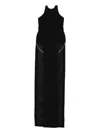 Monot Halterneck Maxi Dress In Black