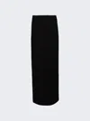 Monot High-waisted Column Maxi Skirt In Black