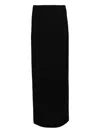 Monot High-waisted Column Maxi Skirt In Black