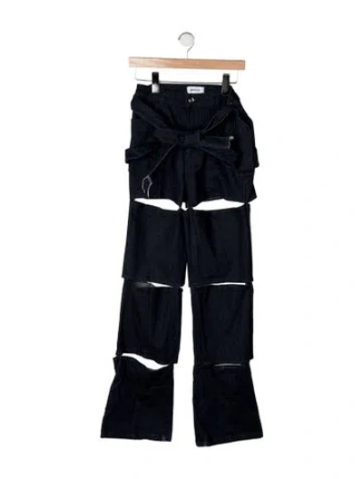 Pre-owned Monot High-rise Wide Leg Jeans In Blue