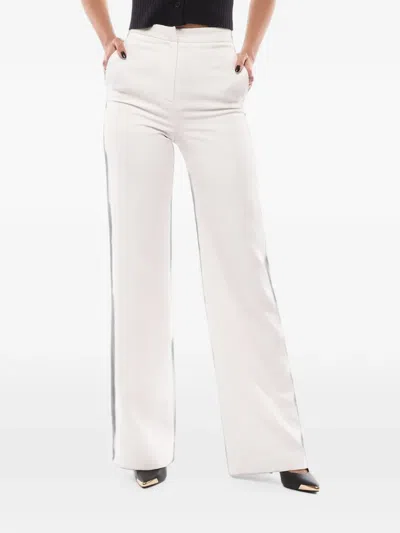 Monot High-waist Palazzo Pants In White