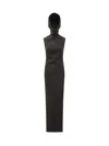 Monot Hooded Dress In Black