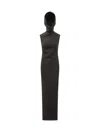 Monot Hooded Dress In Black