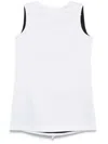 Monot Oversized Bow Mini Dress In White