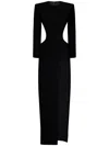 Monot Cutout Side-slit Gown