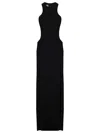 Monot Halter Neck Dress With Back Cutouts Black In Black