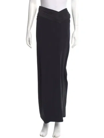 Pre-owned Monot Long Skirt In Black