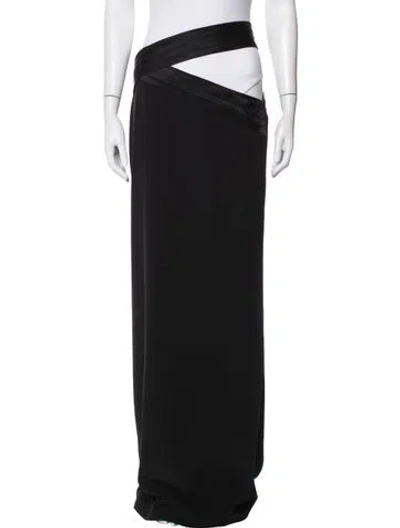 Pre-owned Monot Long Skirt In Black