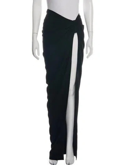 Pre-owned Monot Long Skirt In Black