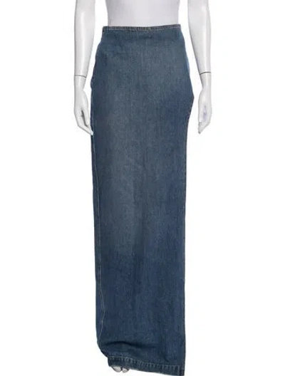 Pre-owned Monot Long Skirt In Blue