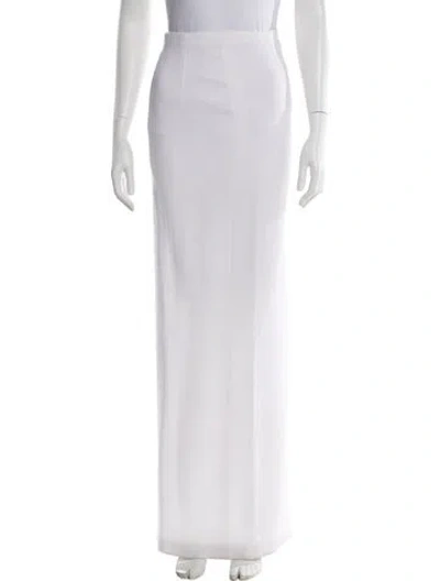Pre-owned Monot Long Skirt In White