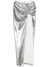 Monot Mia Maxi Skirt In Silver