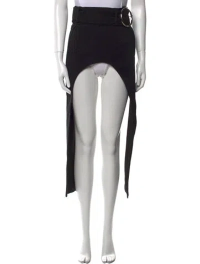Pre-owned Monot Midi Length Skirt In Black