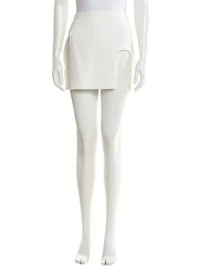 Pre-owned Monot Mini Skirt In White
