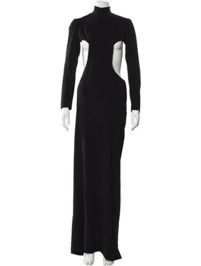 Pre-owned Monot Mock Neck Long Dress W/ Tags In Gray