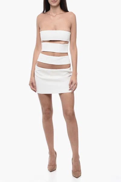 Monot Off-shoulder Sheath Dress In White
